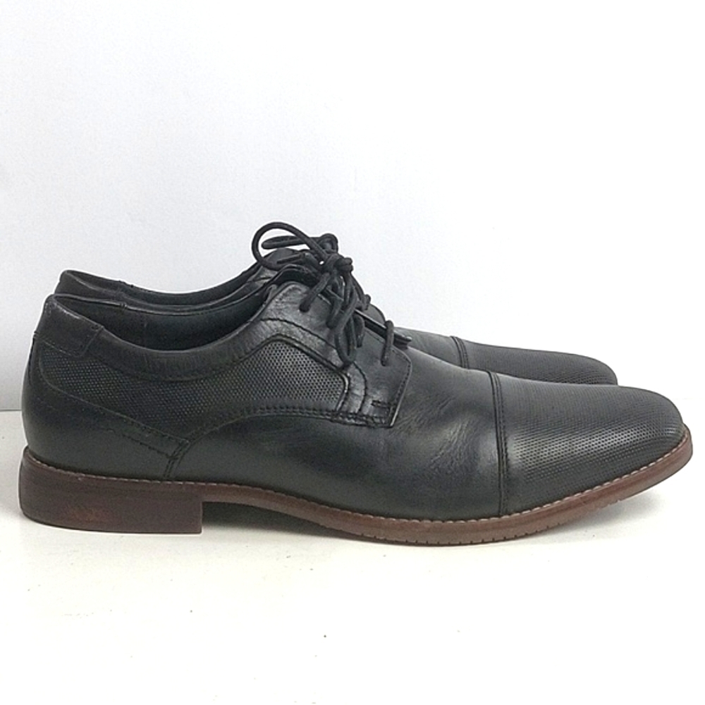 Rockport Leather truTECH Style Purpose Cap Toe Blucher Lace-up Oxford Sh…